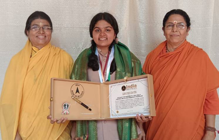 Breaking boundaries and making history! We are very proud to announce the India Book of Records holder from our school