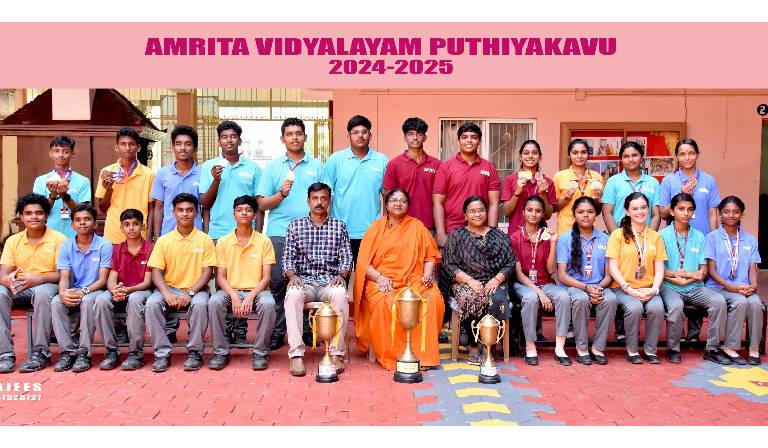 Amrita Vidyalayam Athletes Dazzle at District Sahodaya Sports Meet with 22 Medals and Multiple Titles!