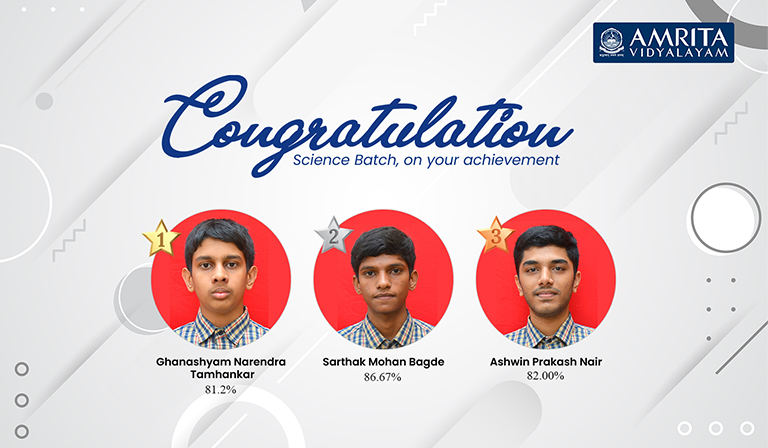 Amrita Vidyalayam Pune Celebrates Outstanding H.S.C. Science Results for March 2025