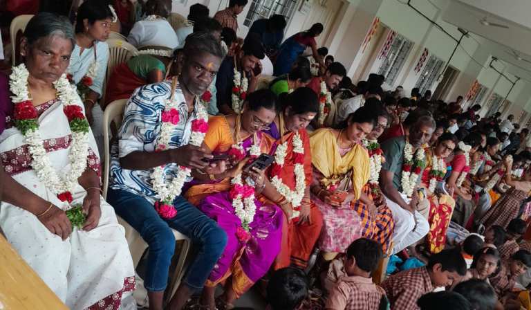 Guru Purnima Celebrated at Amrita Vidyalayam, Dindigul