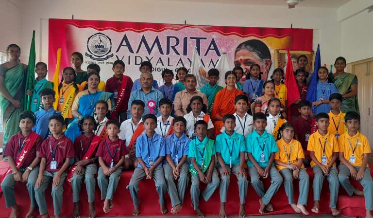 Amrita Vidyalayam, Dindigul, Hosts Student Leader Selection Ceremony