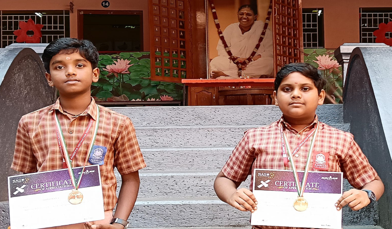 Aarav Suresh and Adhinathan A Win Gold in NASO 2024–2025