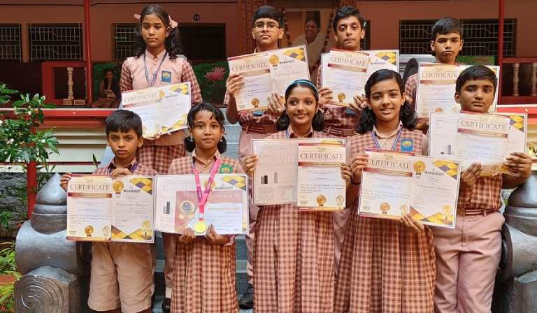 Amrita Vidyalayam Shines at Silverzone Foundation/Smartkid General Knowledge Olympiad 2023-24