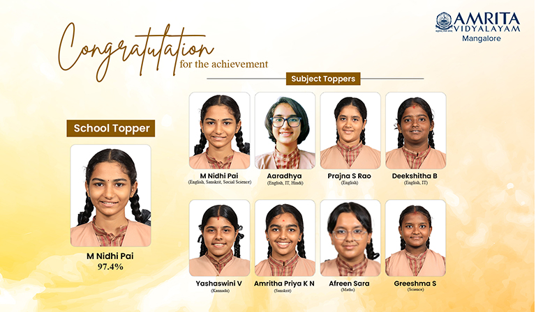 Amrita Vidyalayam Mangalore Celebrates Exceptional CBSE Results