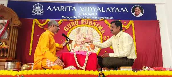 Guru Purnima Celebration , presided by Br.Neelakanadamrita Chaitanya