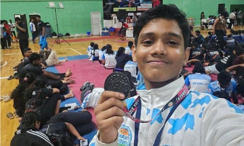 Harinarayanan A.P. Secures Bronze Medal and Qualifies for National Kickboxing Championship