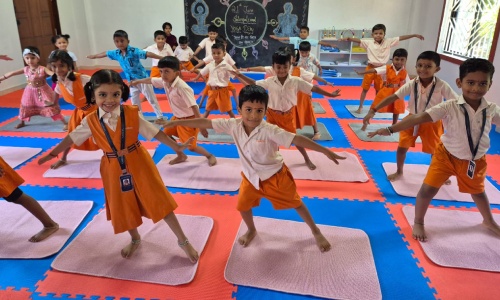 International Day of Yoga Celebrated at Amrita Vidyalayam, Mangalore 