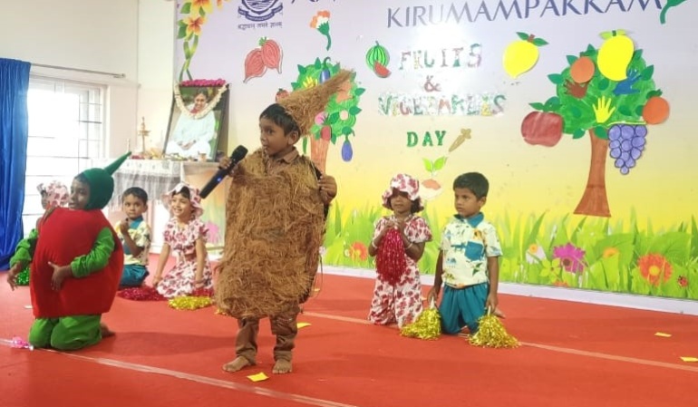 KG Kids Celebrate Fruits and Vegetables Day 2024 - Kirumampakkam