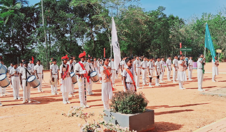 Republic Day was celebrated at Amrita Vidyalayam, Thuckalay