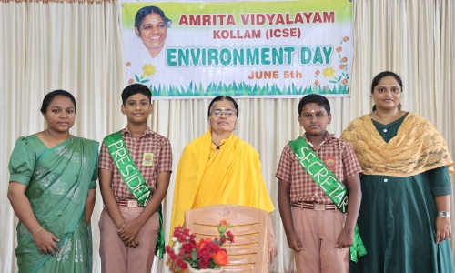 Amrita Vidyalayam Kollam  celebrated World Environment Day 2025
