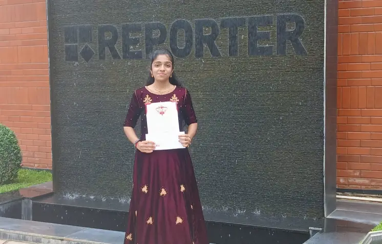 Proud Achievement by Malavika S Kumar – Reporter Young Genius Award 