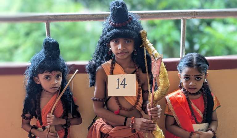 Amrita Vidyalayam, Kozhikode celebrated the beginning of the Ramayana Month