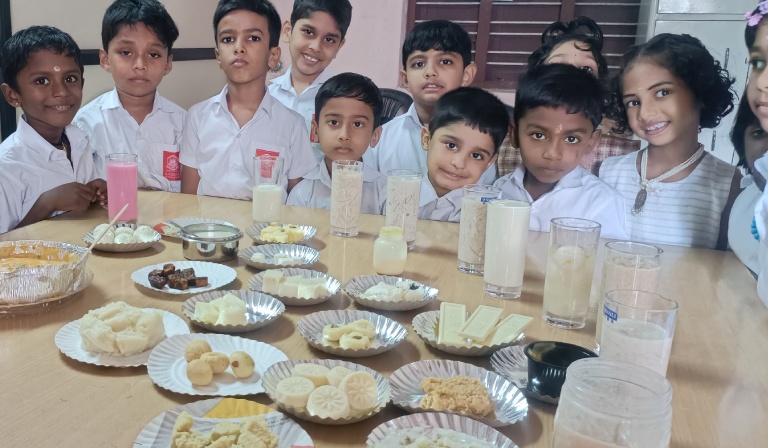 Amrita Vidyalayam Cheruthuruthy celebrated Milk Day - 2025