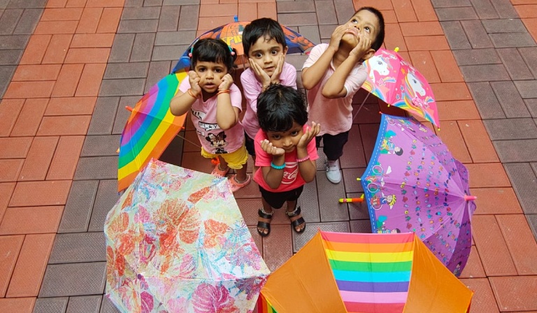 Amrita Vidyalayam Kozhikode Joyfully celebrated Umbrella day and Pink day - 2025