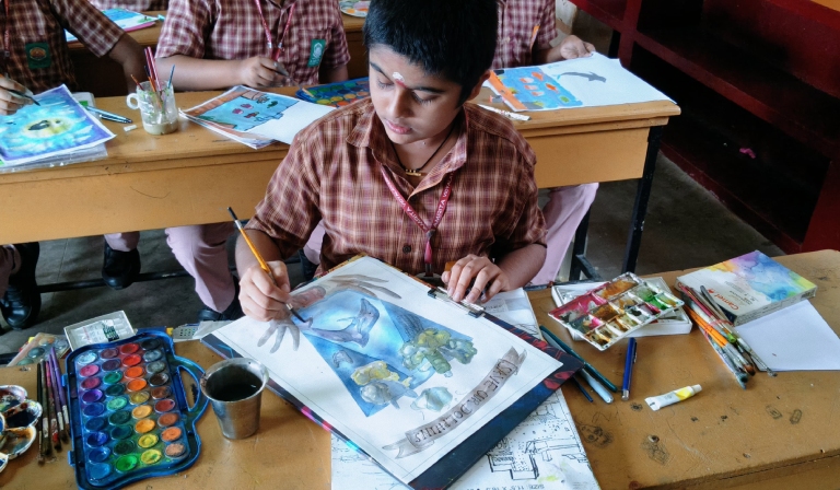 Dolphin Conservation Day Observed at Amrita Vidyalayam Pathanamthitta