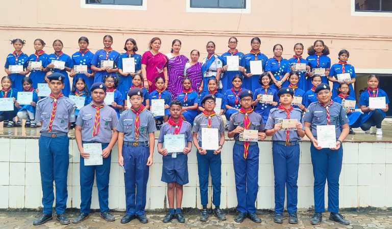 Amrita Vidyalayam Odisa Students Honored with Rajya Puraskar for Scouts and Guides