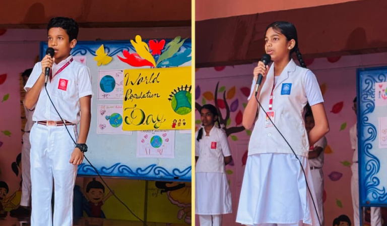 Amrita Vidyalayam, Kuthuparamba Observes World Population Day with Awareness Activities          
