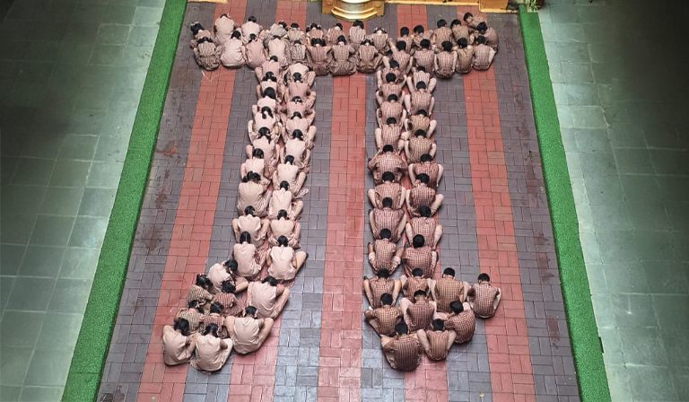 Amrita Vidyalayam Kozhikode celebrated pi approximation day