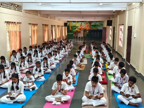 Chanting shlokas, spreading peace β our young learners celebrated Gita Jayanti with grace.