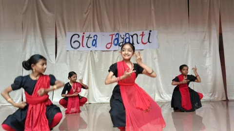 Chanting shlokas, spreading peace β our young learners celebrated Gita Jayanti with grace.