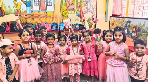 Pink Colour Day Celebrated at Amrita Vidyalayam Pathanamthitta