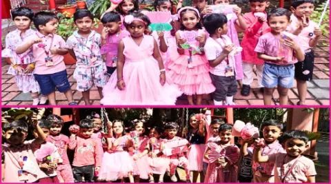 Pink Colour Day Celebrated at Amrita Vidyalayam Pathanamthitta