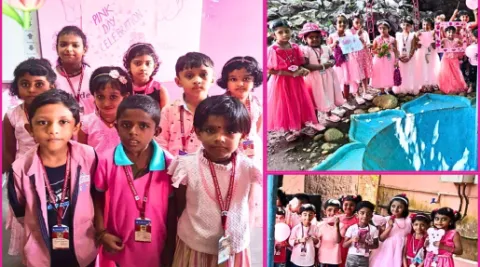 Pink Colour Day Celebrated at Amrita Vidyalayam Pathanamthitta
