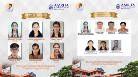 Amrita Vidyalayam Edapally Achieves Remarkable Success in CBSE Exams