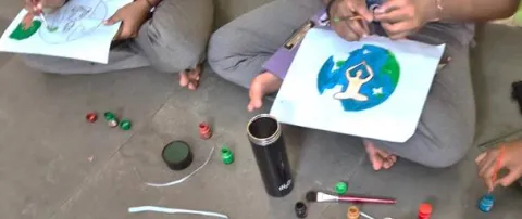 Yoga Through the Eyes of Young Artists! - Thanjavur
