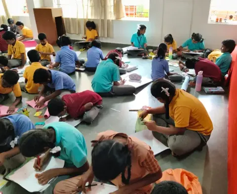 Yoga Through the Eyes of Young Artists! - Thanjavur