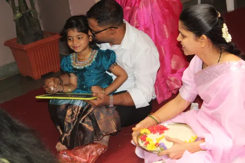  Aksharabhyasam – A Sacred Beginning at Amrita Vidyalayam, Bengaluru  