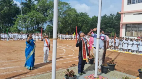 Independence day was celebrated at Amrita Vidyalayam, Thuckalay