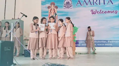 Sanskrit day and Rakshabandhan was celebrated at Amrita Vidyalayam Thuckalay