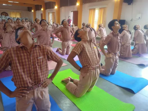 International Day of Yoga Celebrated at Amrita Vidyalayam, Mangalore 