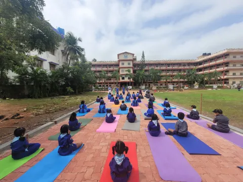 International Day of Yoga Celebrated at Amrita Vidyalayam, Mangalore 