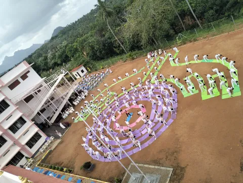Amrita Vidyalayam, Thuckalay celebrated International Yoga Day