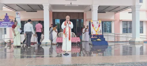 Amrita Vidyalayam, Thuckalay celebrated International Yoga Day