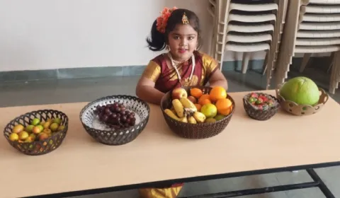 KG Kids Celebrate Fruits and Vegetables Day 2024 - Kirumampakkam