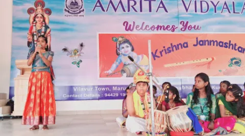 The Krishna Jayanthi Celebration was held at Amrita Vidyalayam, Thuckalay