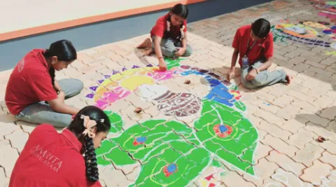 Pongal Celebration at Amrita Vidyalayam, Thuckalay