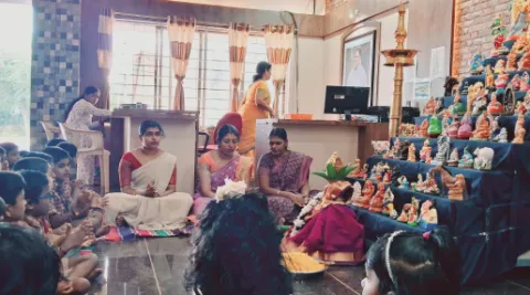 Vijayadashami was celebrated in Amrita Vidyalayam Thuckalay 