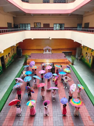 Amrita Vidyalayam Kozhikode Joyfully celebrated Umbrella day and Pink day - 2025