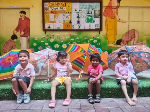 Amrita Vidyalayam Kozhikode Joyfully celebrated Umbrella day and Pink day - 2025