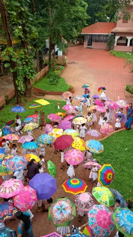 Amrita Vidyalayam, Perumbavoor celebrated Umbrella Day 