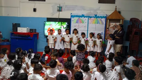 Amrita Vidyalayam, Perumbavoor celebrated Umbrella Day 