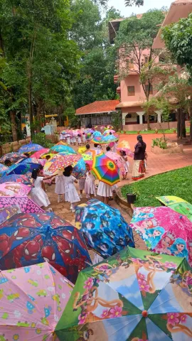 Amrita Vidyalayam, Perumbavoor celebrated Umbrella Day 