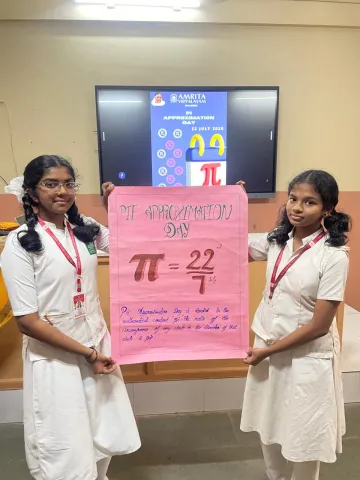  Amrita Vidyalayam Thalassery celebrated Pi Approximation Day