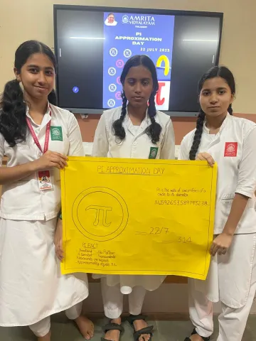  Amrita Vidyalayam Thalassery celebrated Pi Approximation Day