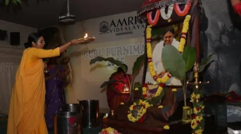Guru Poornima Celebration 2025 at Mata Amritanandamayi Devi Math Davanagere