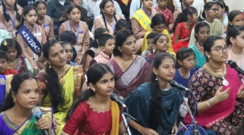 Guru Poornima Celebration 2025 at Mata Amritanandamayi Devi Math Davanagere